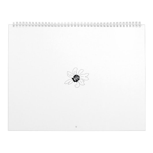 Verzierte, stilisierte Blume mit detailliertem Bla Kalender (Titelbild)