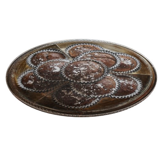 Verzierte Tafel Schokolade Cupcakes Schneidebrett (Ecke)