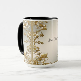 Verzierte Tasse von White Floral Gold