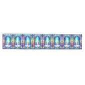 Verzierte Tischdecke mit Buntglas-Muster (Horizontal)