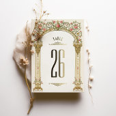 Verzierte Tischnummer