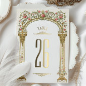 Verzierte Tischnummer