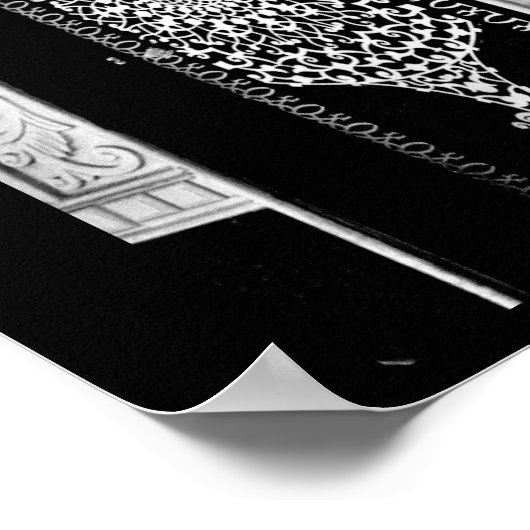 Verzierte Tür Poster (Ecke)