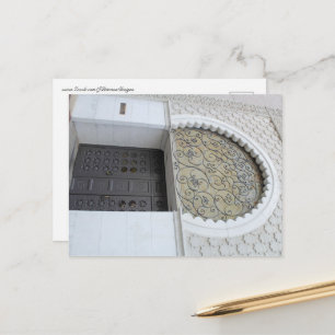 Verzierte Tür Postkarte