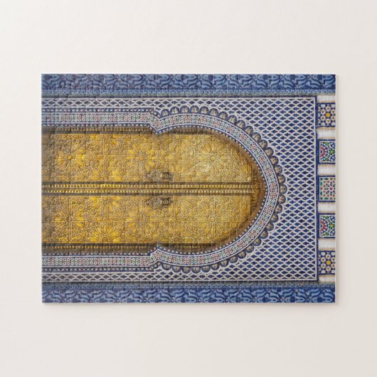 Verzierte Türen des Königspalastes Puzzle (Horizontal)