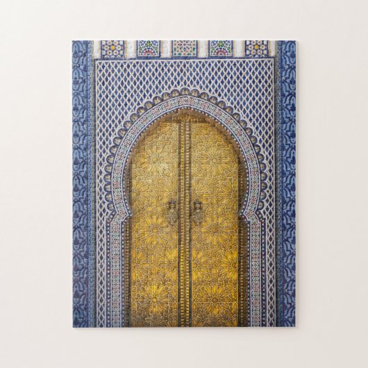 Verzierte Türen des Königspalastes Puzzle (Vertikal)