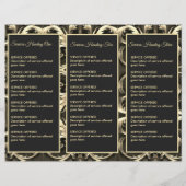 Verzierte und schwarze Speisen und Preise Flyer (Hinten)