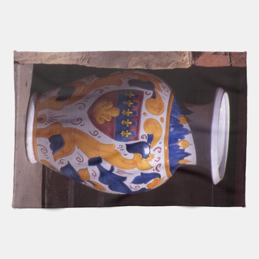Verzierte Vase Gubbio Umbria Italien Poster Foto B Geschirrtuch (Horizontal)