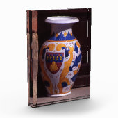 Verzierte Vase Gubbio Umbria Italien Poster Fotoblock (Links)