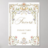 Verzierte Viktorianische Grace Floral Liebling Hoc Poster (Vorne)