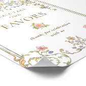 Verzierte Viktorianische Grace Floral Liebling Hoc Poster (Ecke)