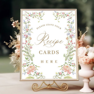 Verzierte Viktorianische Gratiskarten Poster