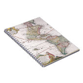 Verzierte Vintage Amerika-Karte Notizblock (Rechte Seite)