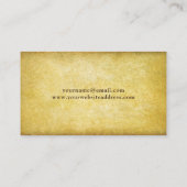 Verzierte Vintage Grenze Visitenkarte (Rückseite)