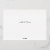 Verzierte Vintage Motif Hanukkah Foto Navy Folien Feiertagskarte (Rückseite)