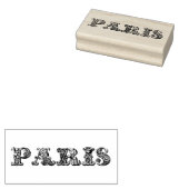 Verzierte Vintage Paris Journal-Briefmarke Gummistempel (Stempel)