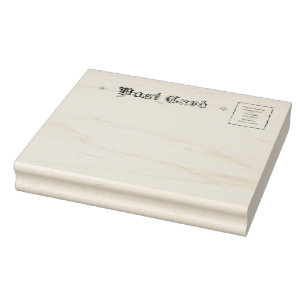 Verzierte Vintage Postkarten-Gummikunst-Briefmarke Gummistempel