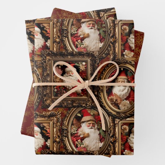 Verzierte Weihnachten Geschenkpapier Set (Beispiel)