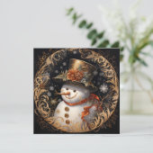 Verzierte Weihnachtsfeiertagskarte Feiertagskarte (Stehend Vorderseite)