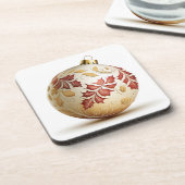 Verzierte Weihnachtsschmuck-Untersetzer Getränkeuntersetzer (Linke Seite)