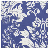 Verzierte, weiße Damasken Stoff (Nahaufnahme)