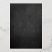 Verzierte Wirbel Chalkboard Brautparty Real Folieneinladung (Rückseite)