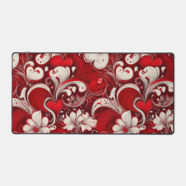 VERZIERTE WIRBLE VALENTINE LIEBE BLUME SCHREIBTISCHUNTERLAGE