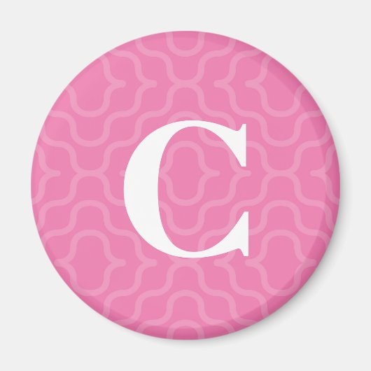 Verzierte zeitgenössische Monogramm - Buchstabe C Magnet (Vorne)