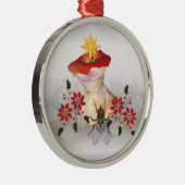 Verzierter Apple-Kern Silbernes Ornament (Rechts)