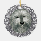 Verzierter Bartollie-individuelle Name Keramik Ornament (Hinten)