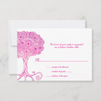 Verzierter Baum Pink Bat Mitzvah UAWG