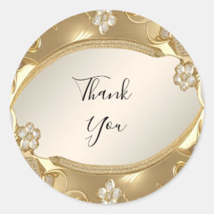 Verzierter Blumenaufkleber Runder Aufkleber