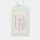 Verzierter Blumenkochtopf Geschenkanhänger (Rückseite)