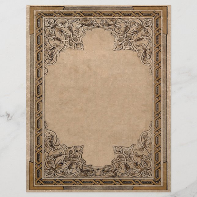 Verzierter Briefkopf für das Buch der Schatten (Vorderseite)