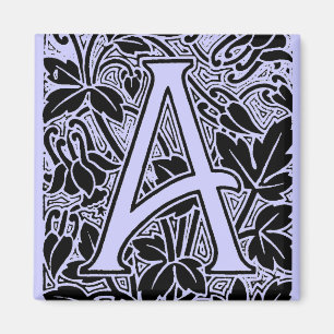 Verzierter Buchstabe "A" Magnet