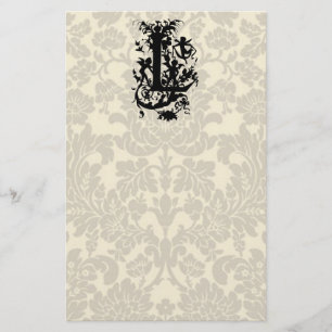 Verzierter Buchstabe "L" Briefpapier