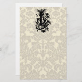 Verzierter Buchstabe "L" Briefpapier (Vorne/Hinten)