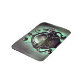 Verzierter Cauldron mit grünem Kristallball und Or Badematte (Schrägansicht)