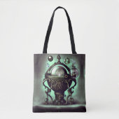 Verzierter Cauldron mit grünem Kristallball und Or Tasche (Vorderseite)