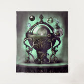 Verzierter Cauldron mit grünem Kristallball und Or Wandteppich (Vorderseite)