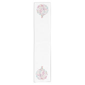 VERZIERTER CHRISTMAS ORNATIONAL Table Runner Kurzer Tischläufer (Vorderseite)