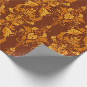 Verzierter Damast aus Vinatum nahtlos Geschenkpapier (Ecke)