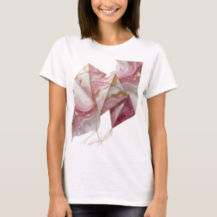VERZIERTER DRACHEN GOLD- UND ROSA-MARMOREFFEKT MIT T-Shirt