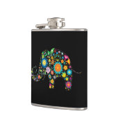 Verzierter Elefant Flachmann (Links)