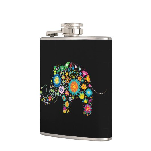 Verzierter Elefant Flachmann (Links)