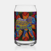 Verzierter Elefant und Mandala Dosenglas (Rückseite)