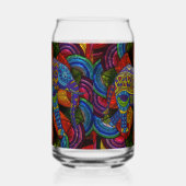 Verzierter Elefant und Mandala Dosenglas (Links)