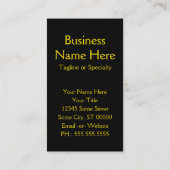 verzierter Elefant Visitenkarte (Rückseite)