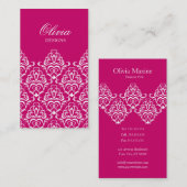 Verzierter eleganter visitenkarte (Vorne/Hinten)