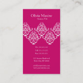 Verzierter eleganter visitenkarte (Rückseite)